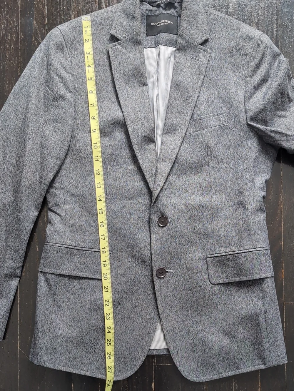 Banana Republic Men's Gray Blazer - 36 Short